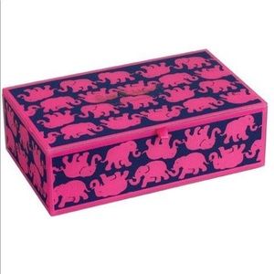 Large Lacquered Jewelry Box in Tusk In Sun